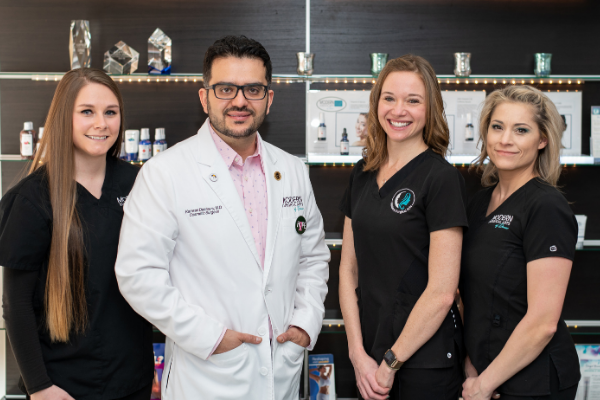 Dr. Dastoury with Modern Surgical Arts Team